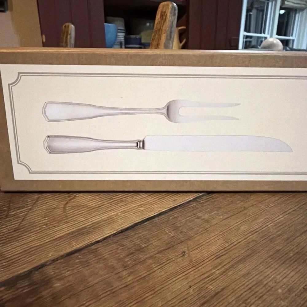 Southern Living Leigh Carving Set 2 Piece Reed & Barton 18/10 Stainless NIP
